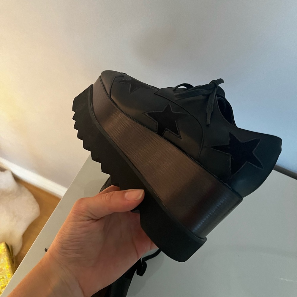 SOLD!!!! Stella McCartney Black Elyse Platform Oxford - Picture 4 of 10